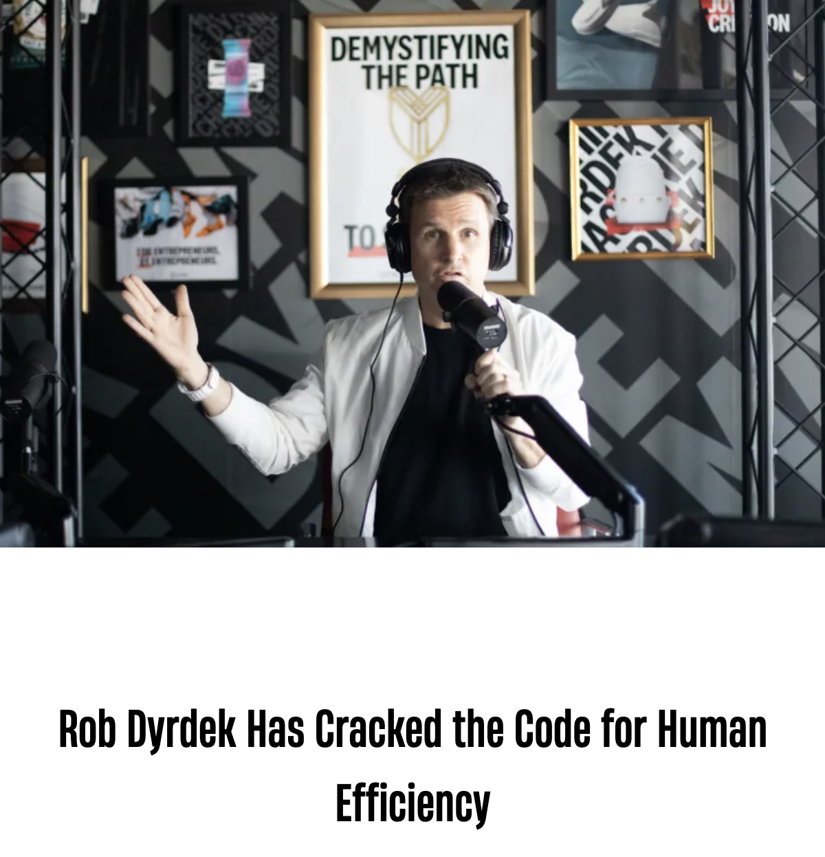 Rob Dyrdek and his Rhythm of Existence time-tracking system